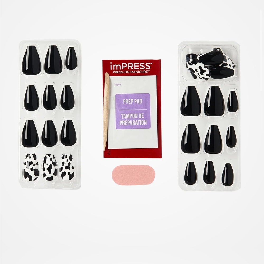 Kiss imPRESS press on nails Like a Star coffin cow nails - Picture 2 of 3